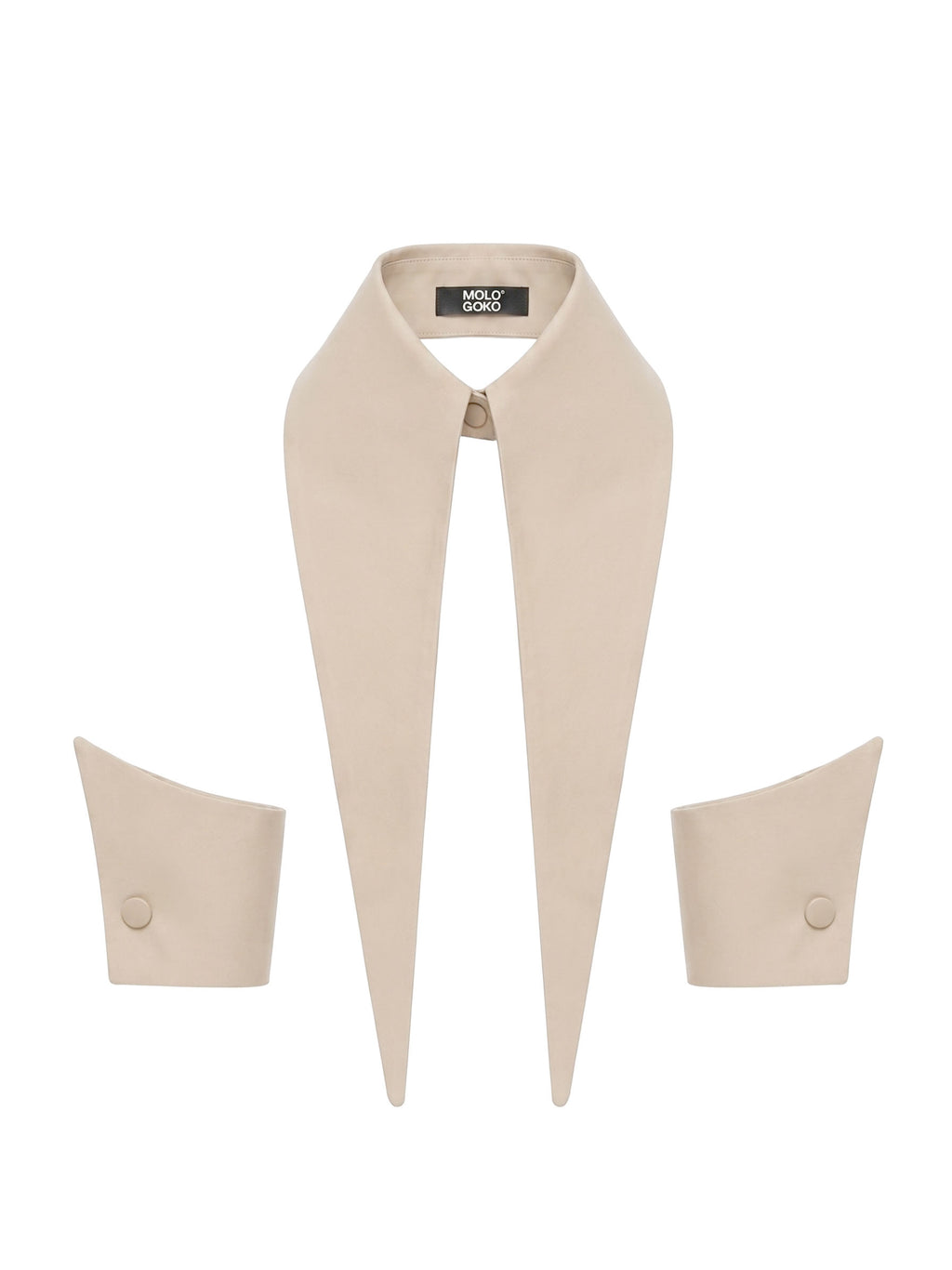The Baroness 16” Long Detachable Collar Cuffs Set
