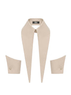 The Baroness 16” Long Detachable Collar Cuffs Set