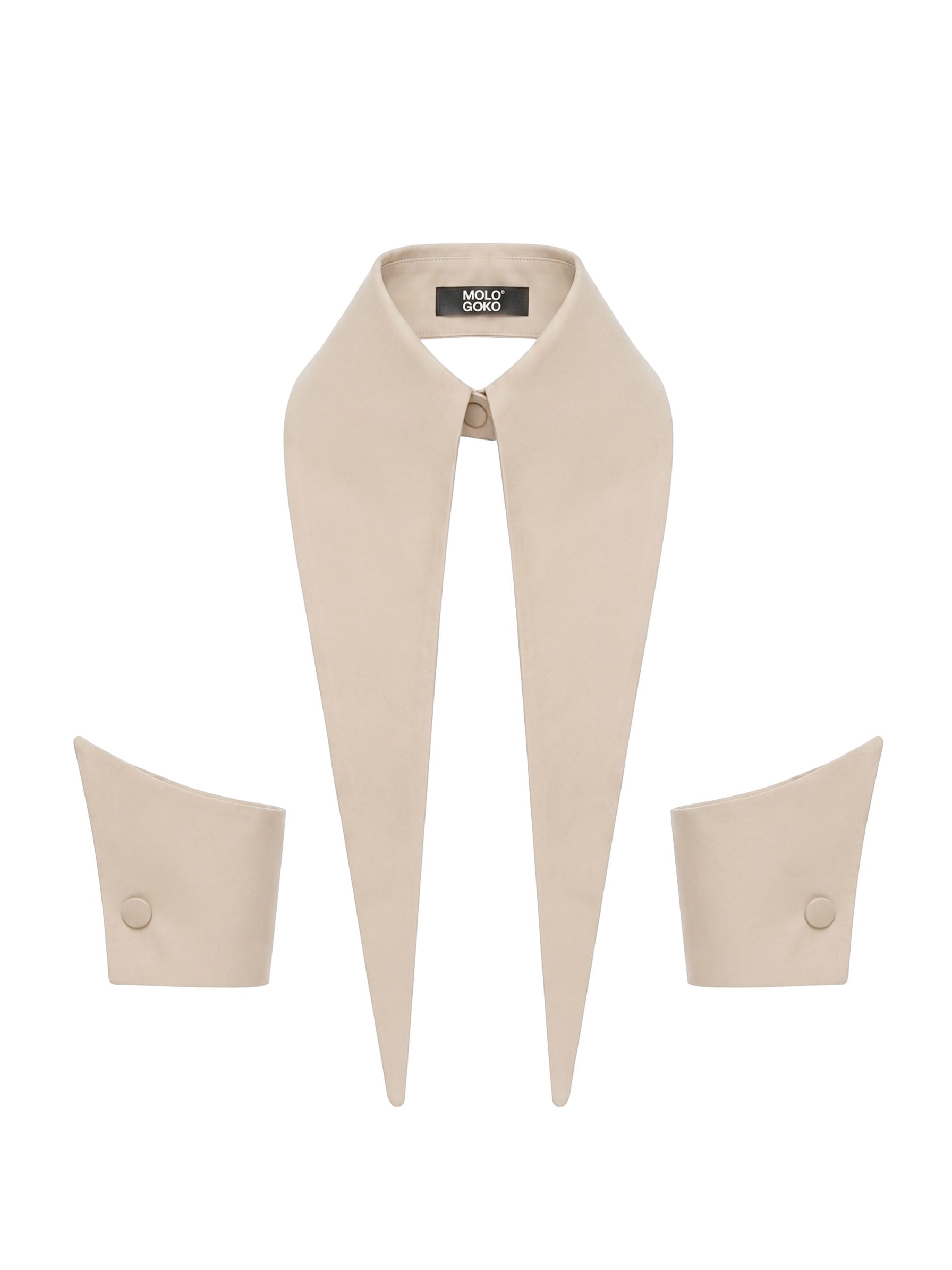 The Baroness 16” Long Detachable Collar Cuffs Set