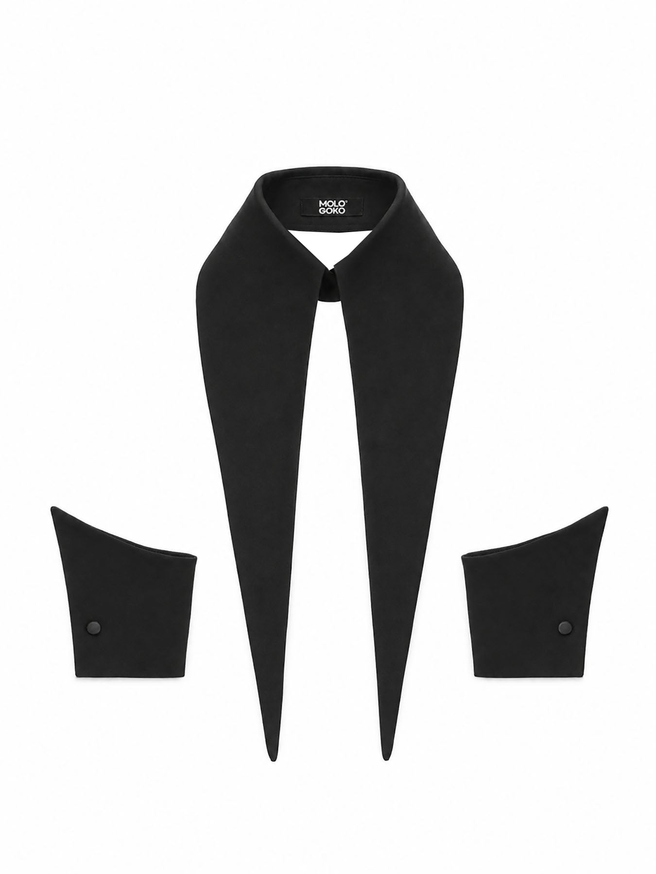 The Baroness 16” Long Detachable Collar Cuffs Set