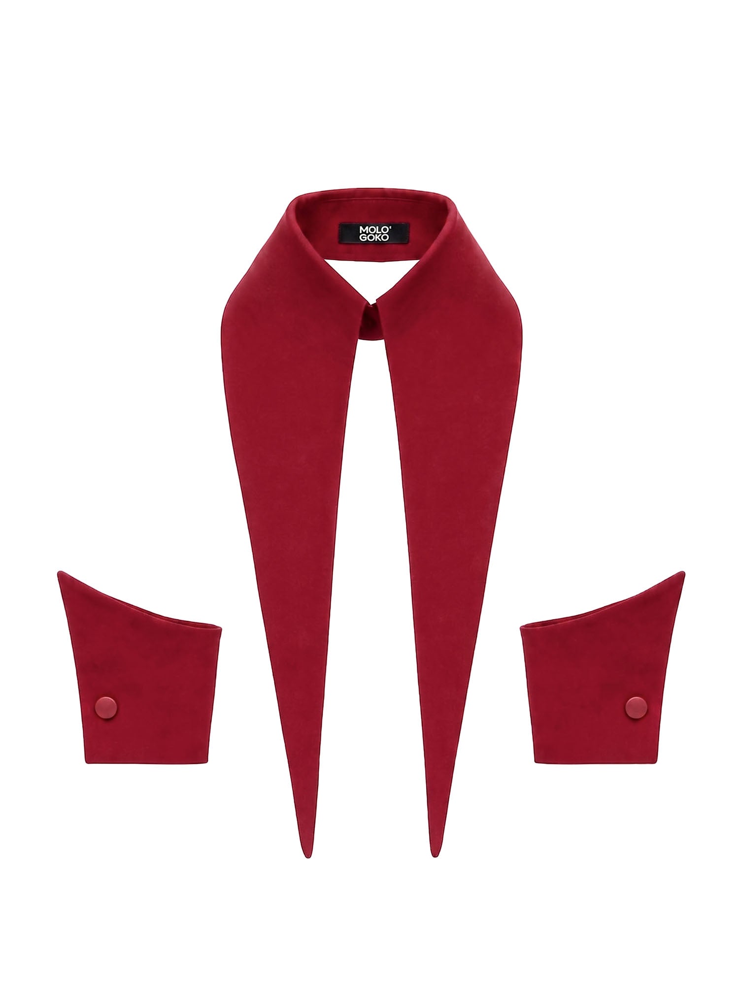 The Baroness 16” Long Detachable Collar Cuffs Set