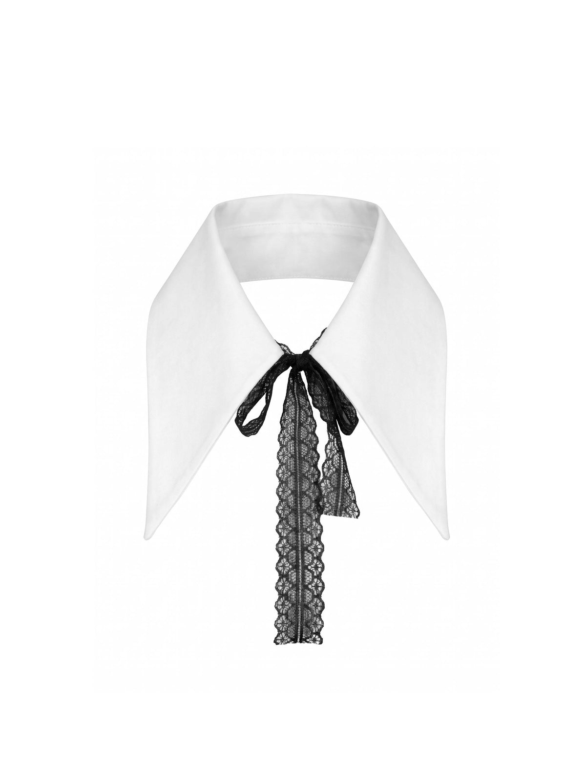 Base Removable White Pointy Collar