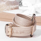 Leather Golden Beige Cuff Belt Bracelet - Mologoko Couture