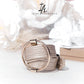 Leather Golden Beige Cuff Belt Bracelet - Mologoko Couture