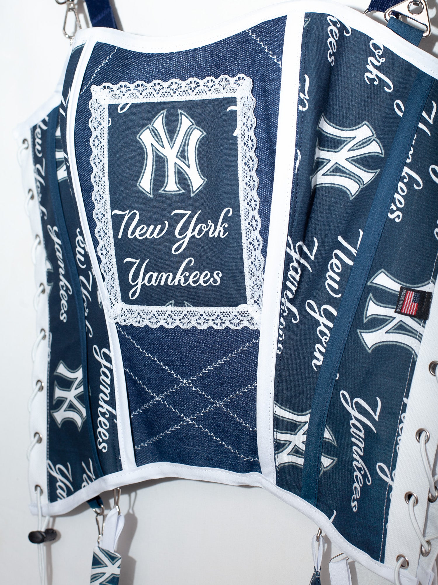 New York Yankees Baseball Team Corset Top