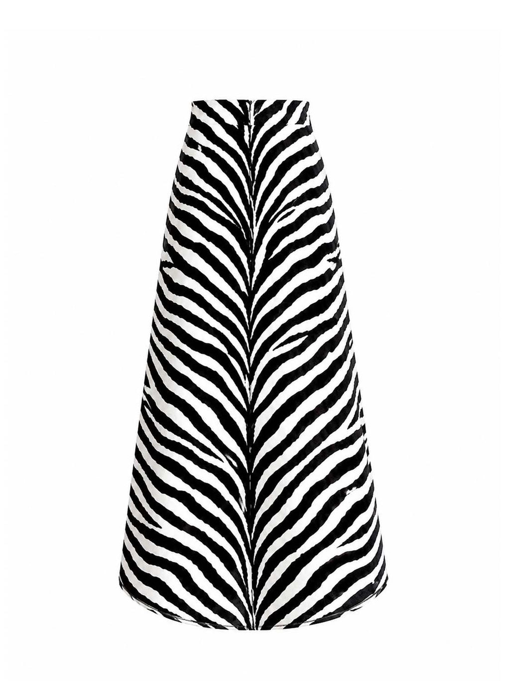 The Zebra Mirage High-Low Cotton Maxi Skirt