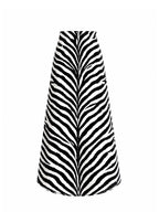 The Zebra Mirage High-Low Cotton Maxi Skirt
