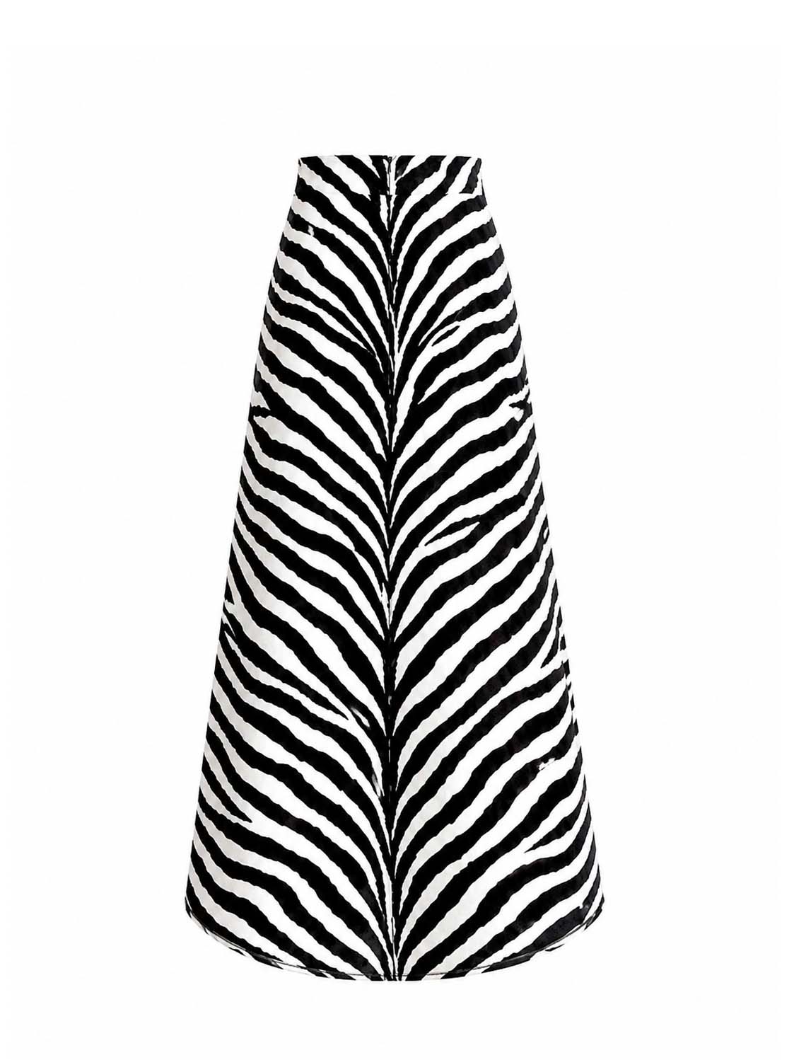 The Zebra Mirage High-Low Cotton Maxi Skirt