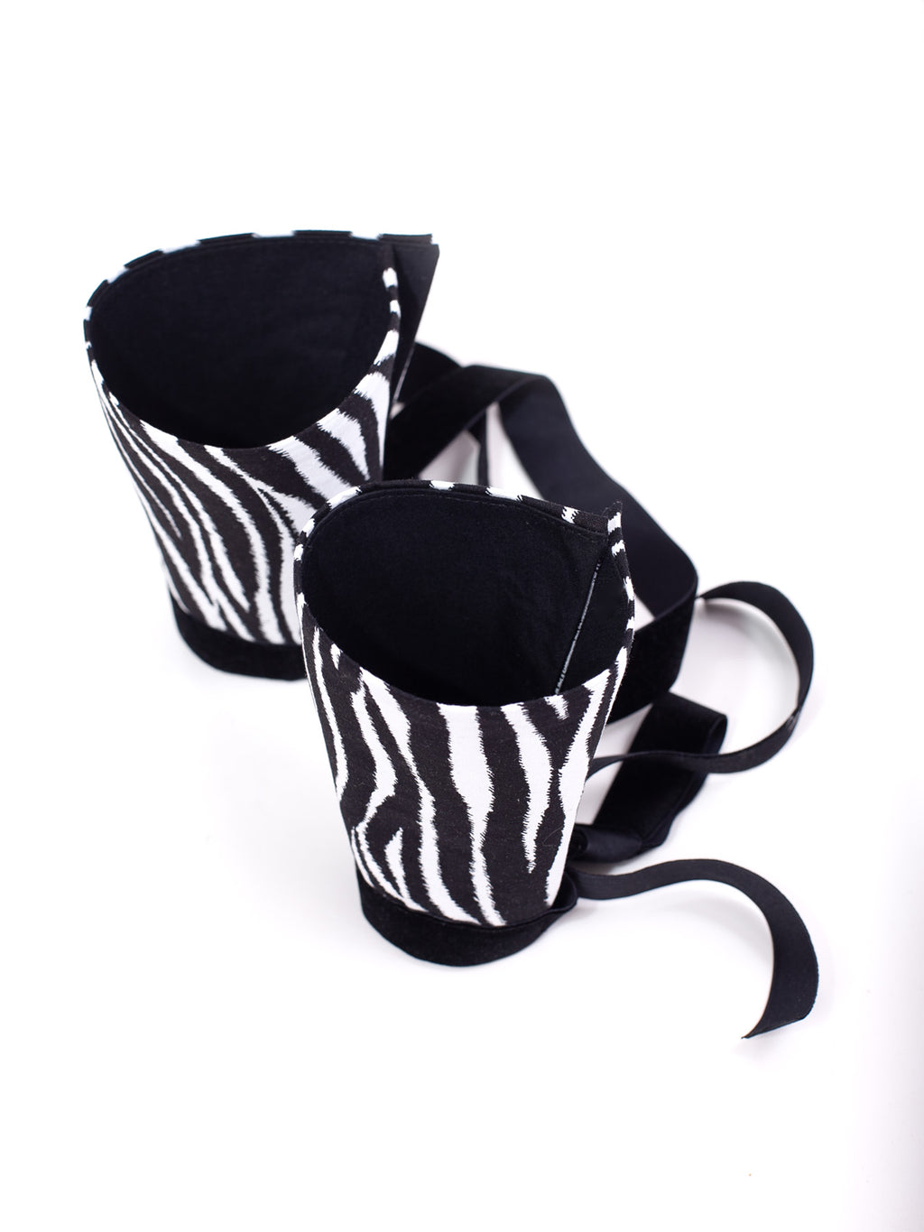 Removable Shirt Cuffs with Velvet Ties