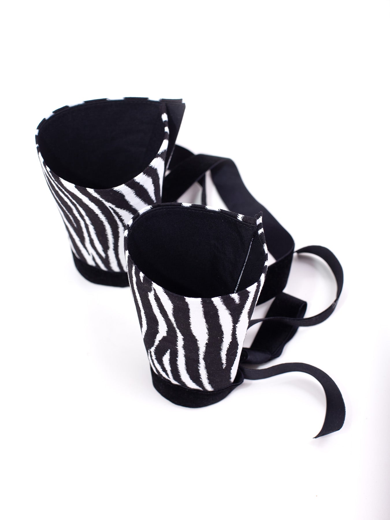 Removable Shirt Cuffs with Velvet Ties