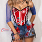 The University of Alabama Crimson Corset Top - Mologoko Couture