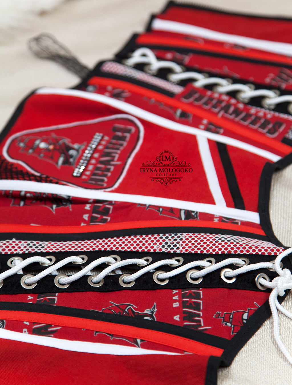 Tampa Bay Buccaneers Football Team Corset Bustier Top