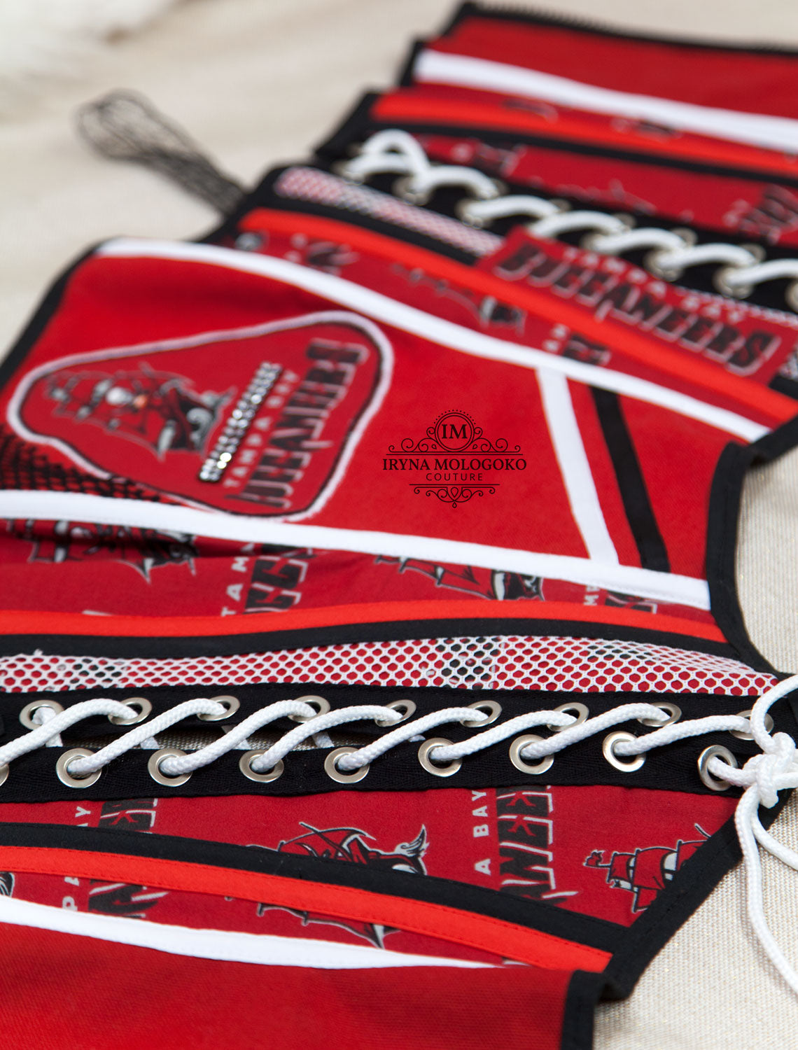 Tampa Bay Buccaneers Football Team Corset Bustier Top